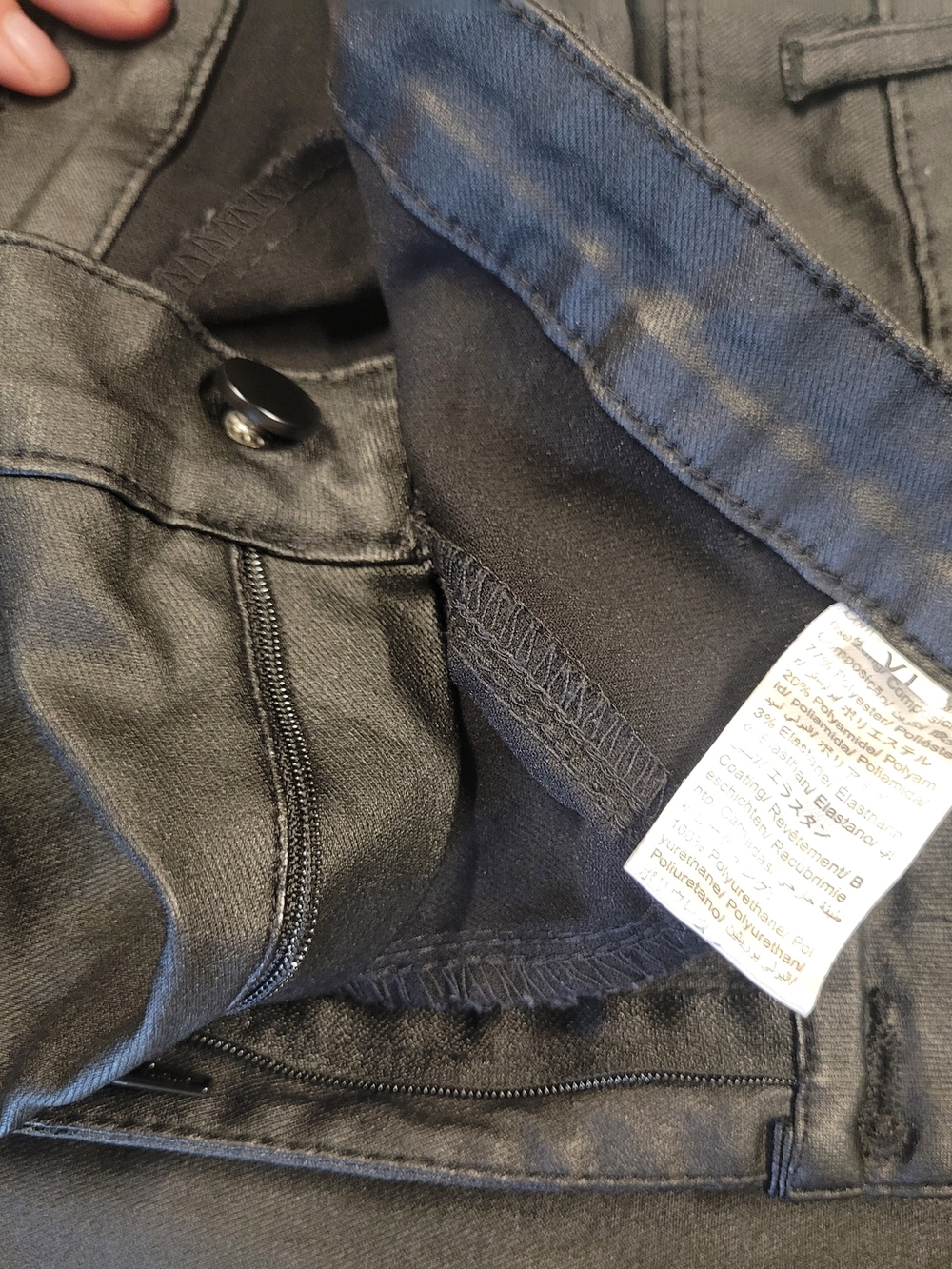 Classic Black Pants with Button & Zipper